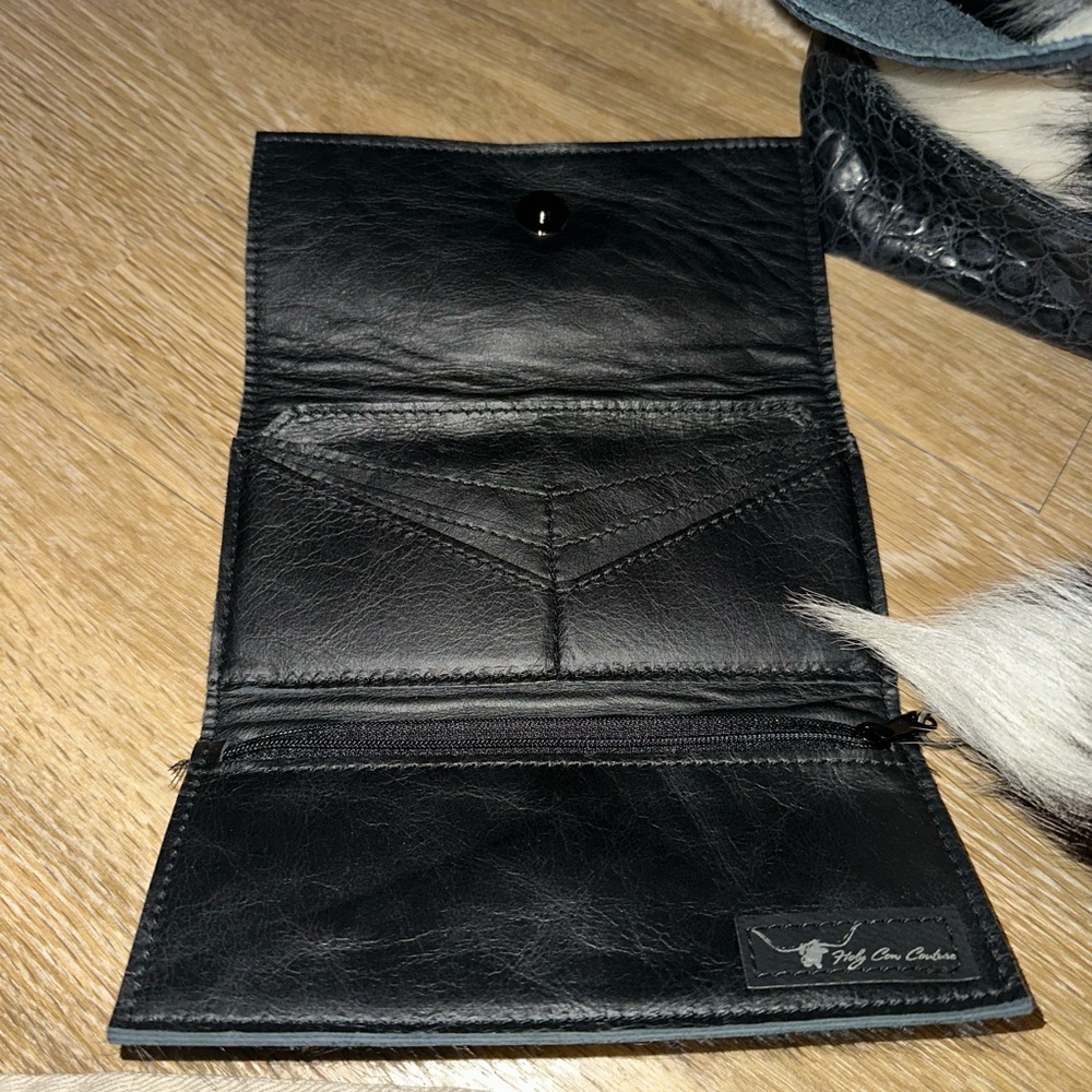 Stylish Black and White Fur Women's Bag - Picture 2 of 5